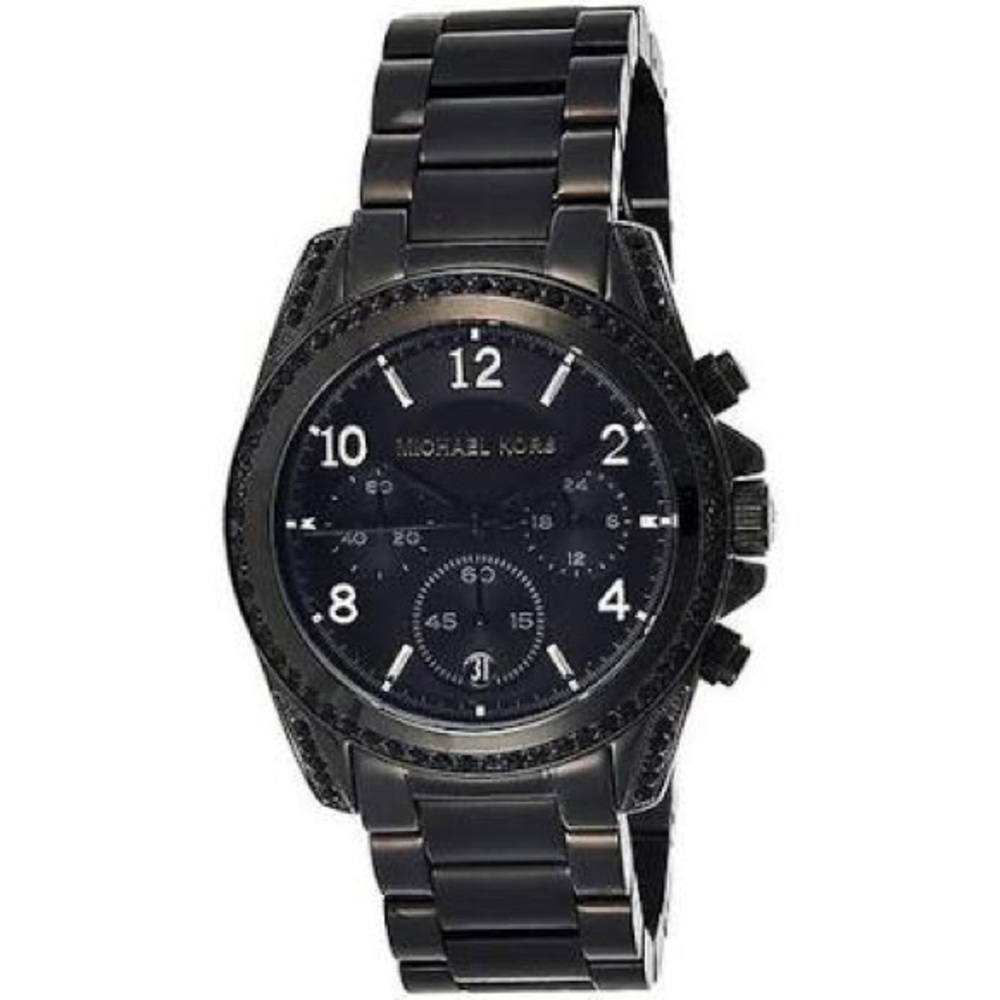 Michael Kors Black women’s watch with rhinestones